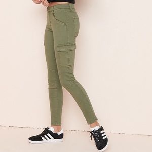 Skinny khaki cargo